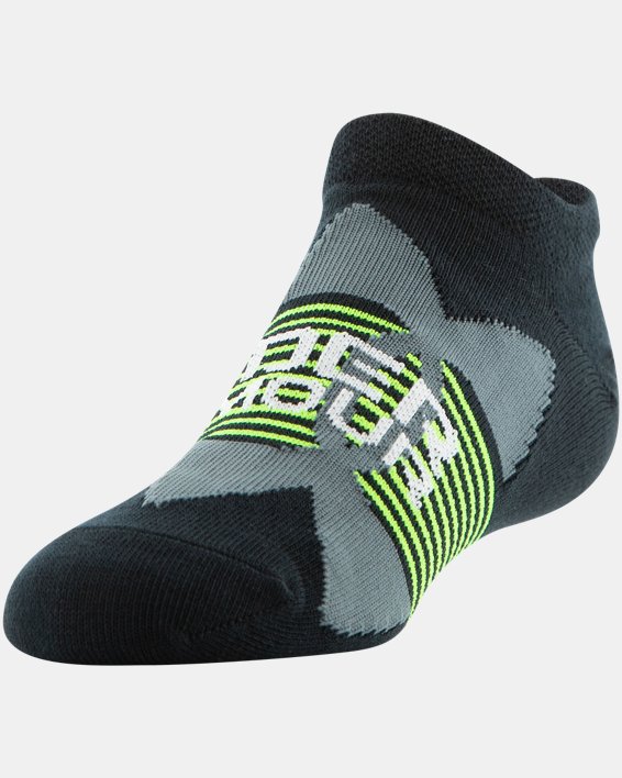 Boys' UA Essential Lite No-Show Socks 6-Pack, Black, pdpMainDesktop image number 2